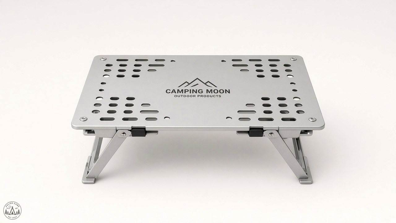 Camping Moon Z01 High stand with canister on uneven Cascades ground
