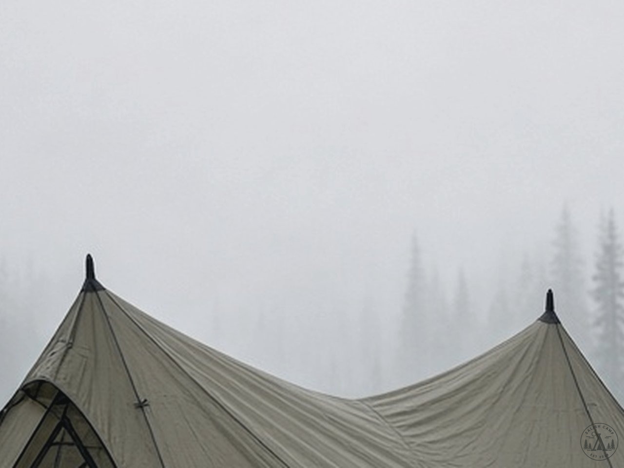 diagonal ridge geometry and trekking-pole apex