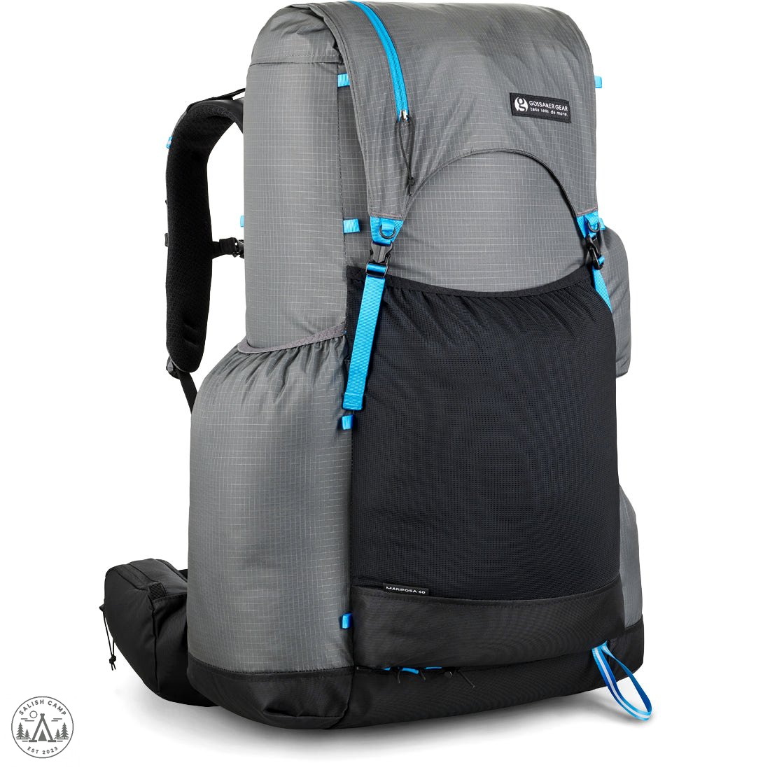 Mariposa 60 large front stretch mesh pocket detail