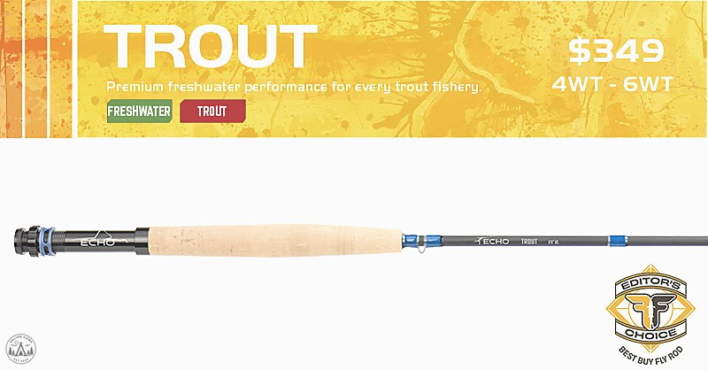 Echo Trout custom cork fly rod grip thumb on top and finger on top shapes