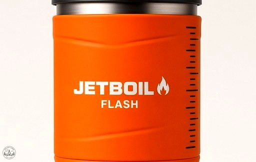Gloved hand locking the Flash cup onto the burner