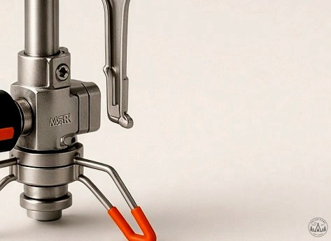Protected piezo push-start integrated into the burner assembly.