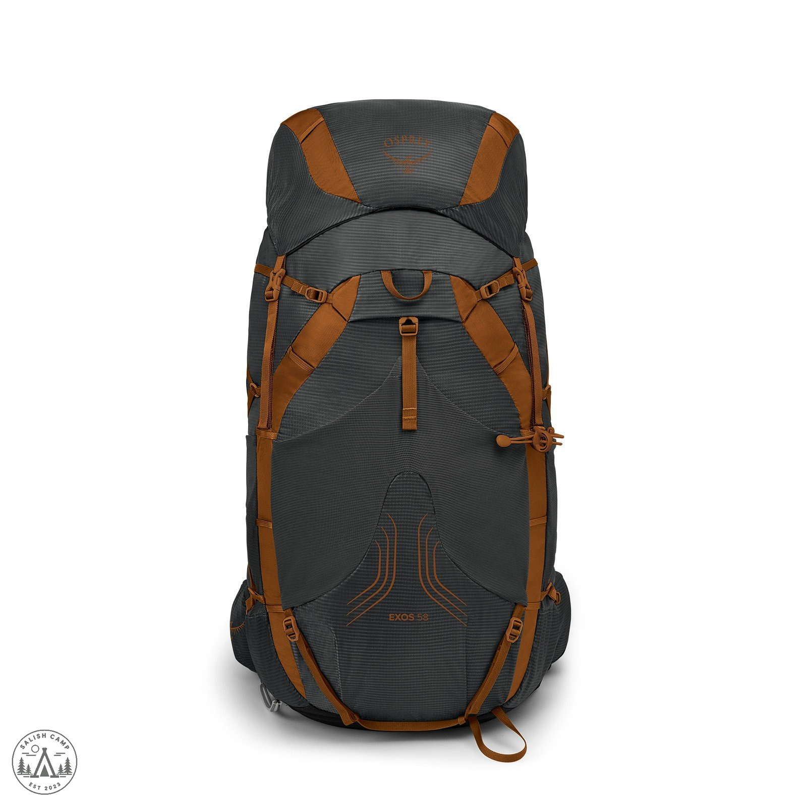 Osprey Exos 58 front stretch mesh shove-it pocket