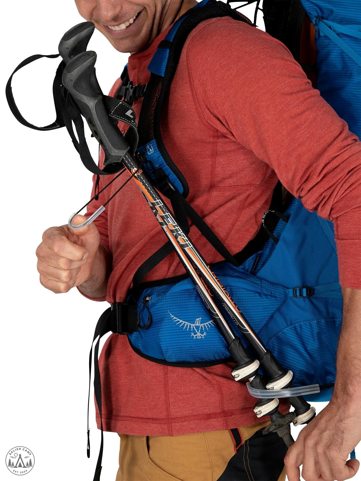 Osprey Exos 58 three-quarter profile product view