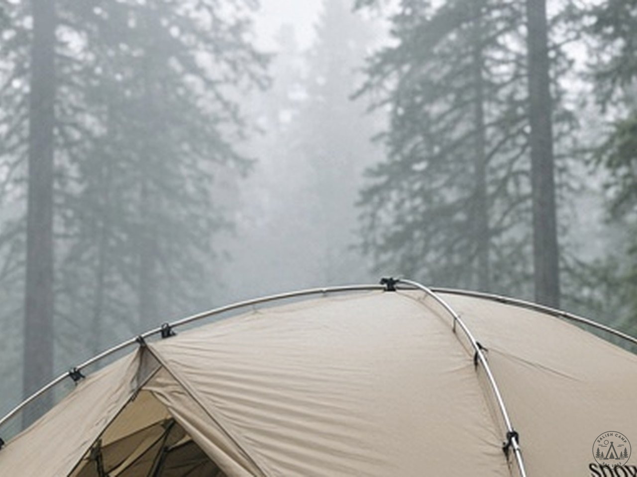 low dome fly profile and rain-shedding ridge