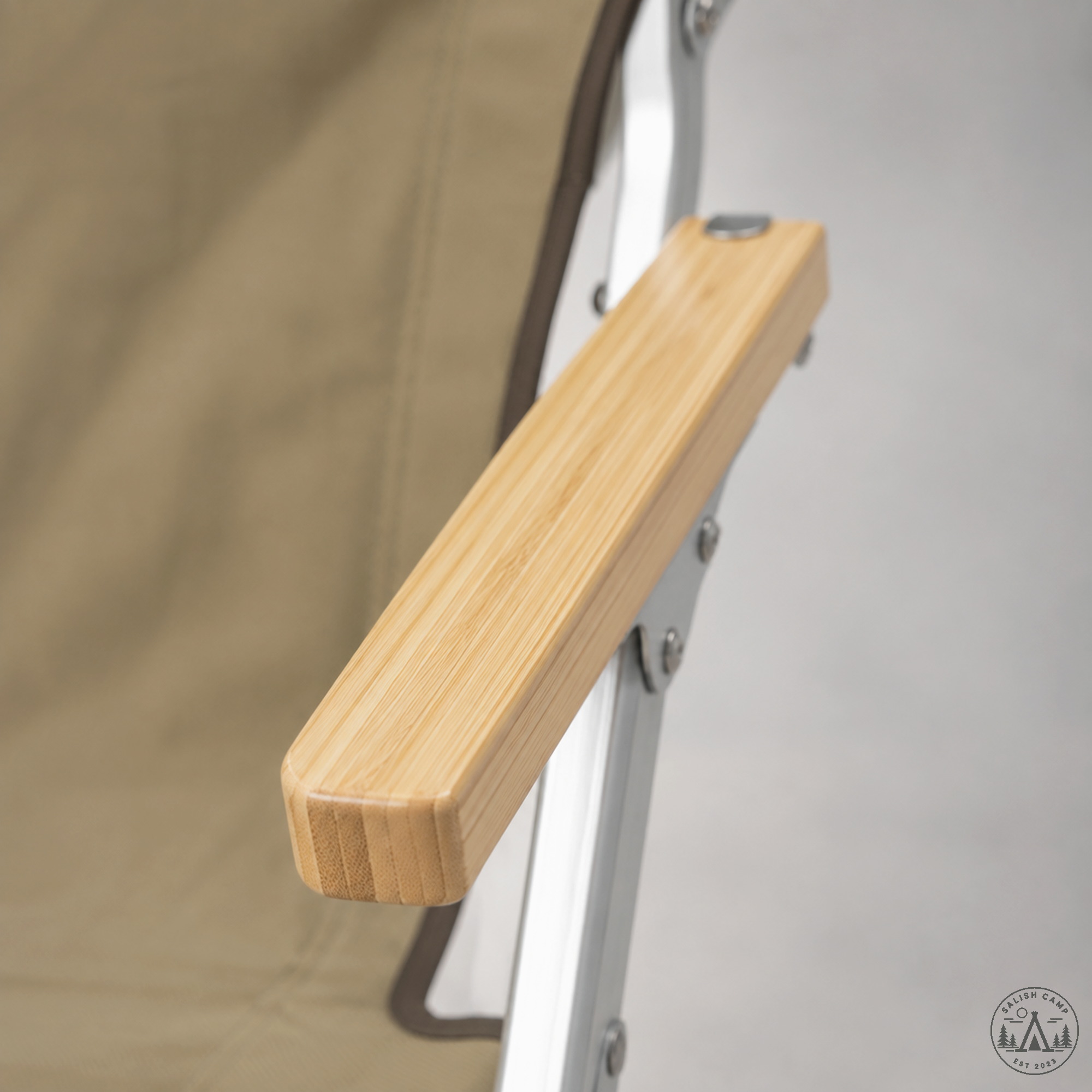 Snow Peak Low Chair 30 laminated bamboo armrest