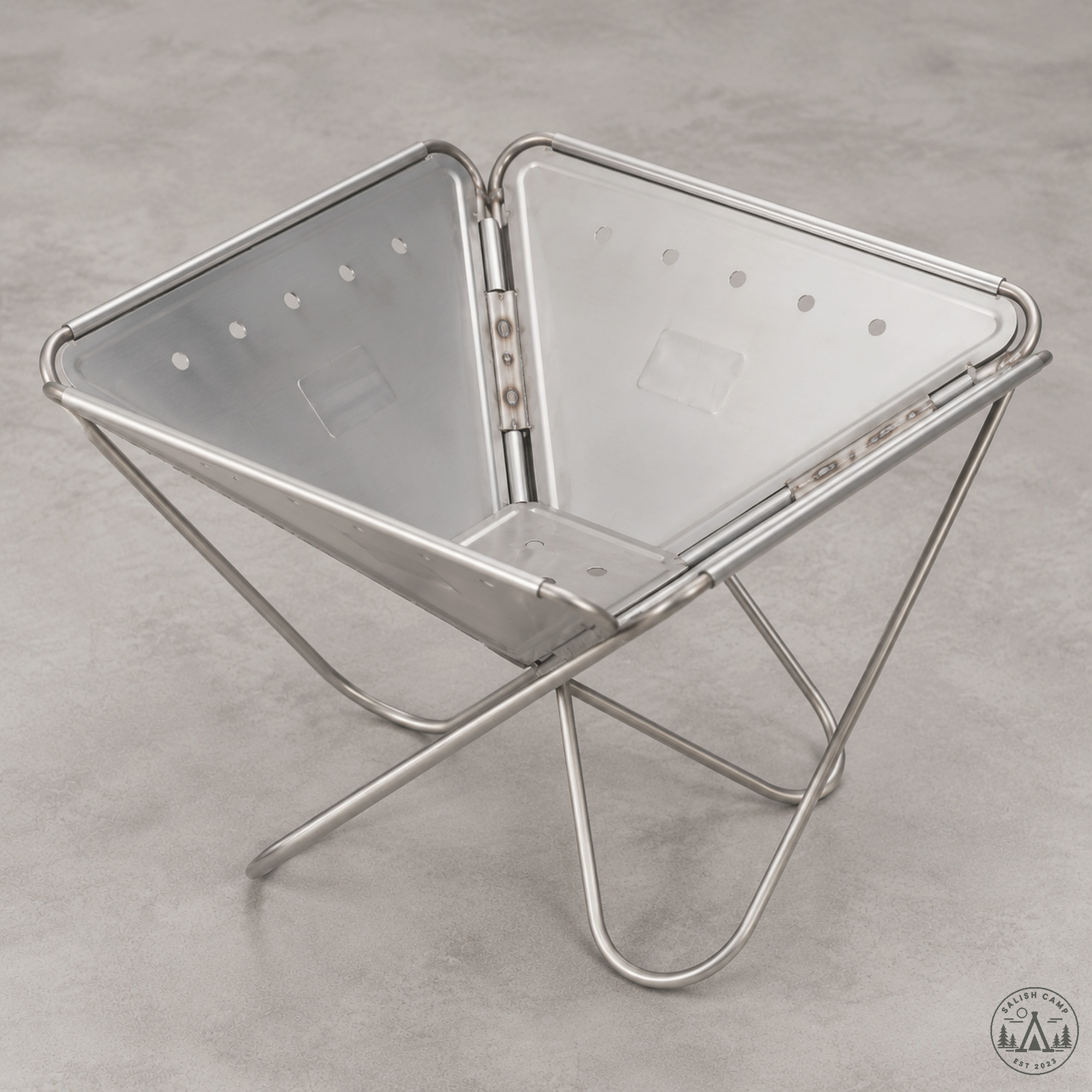 ST-032RS open fire platform looking into the stainless basin