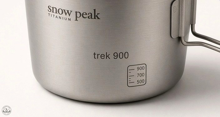 Thin titanium Trek 900 walls over a canister stove