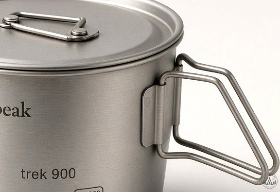 Trek 900 fry-pan lid used as a second cooking surface