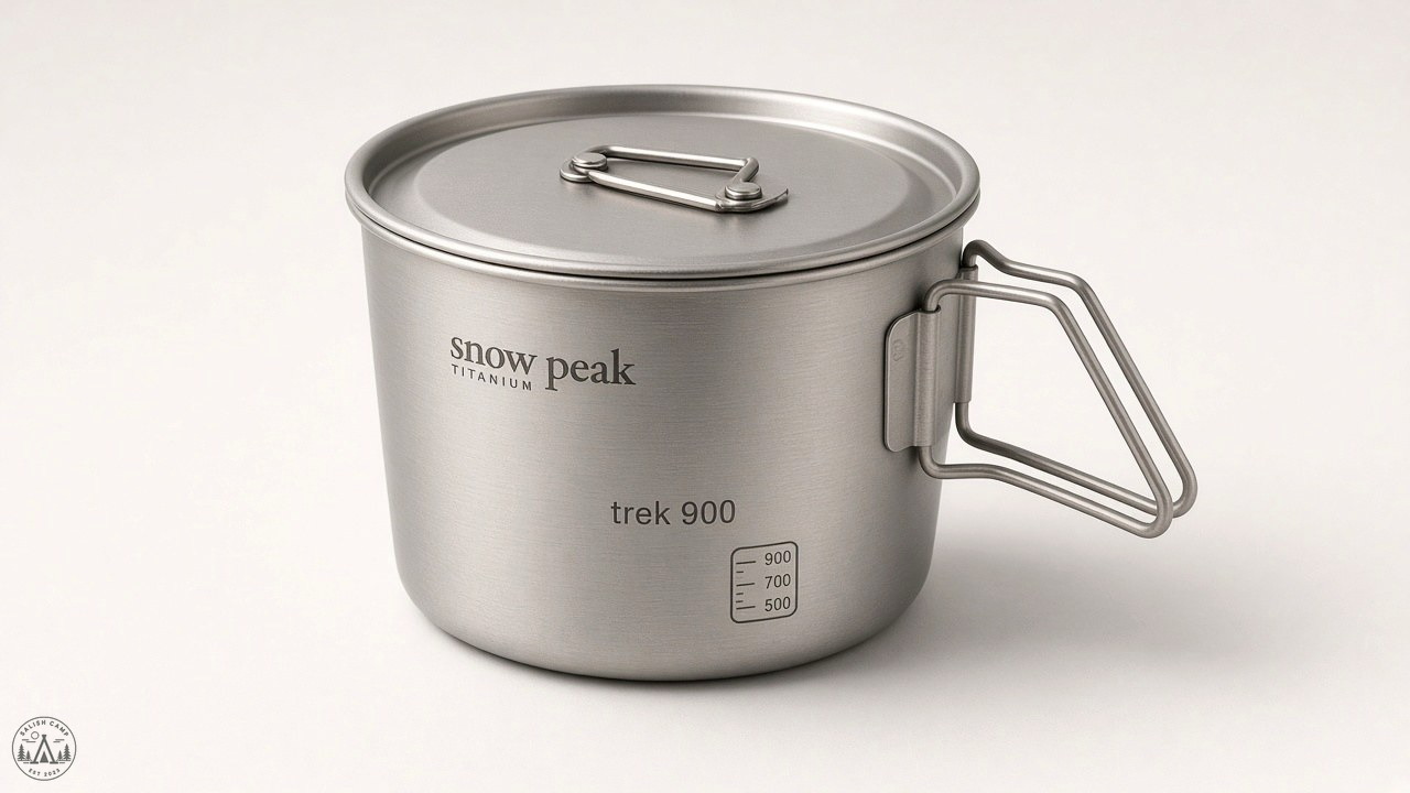 Snow Peak Trek 900 titanium cookset packed for a Cascades overnight