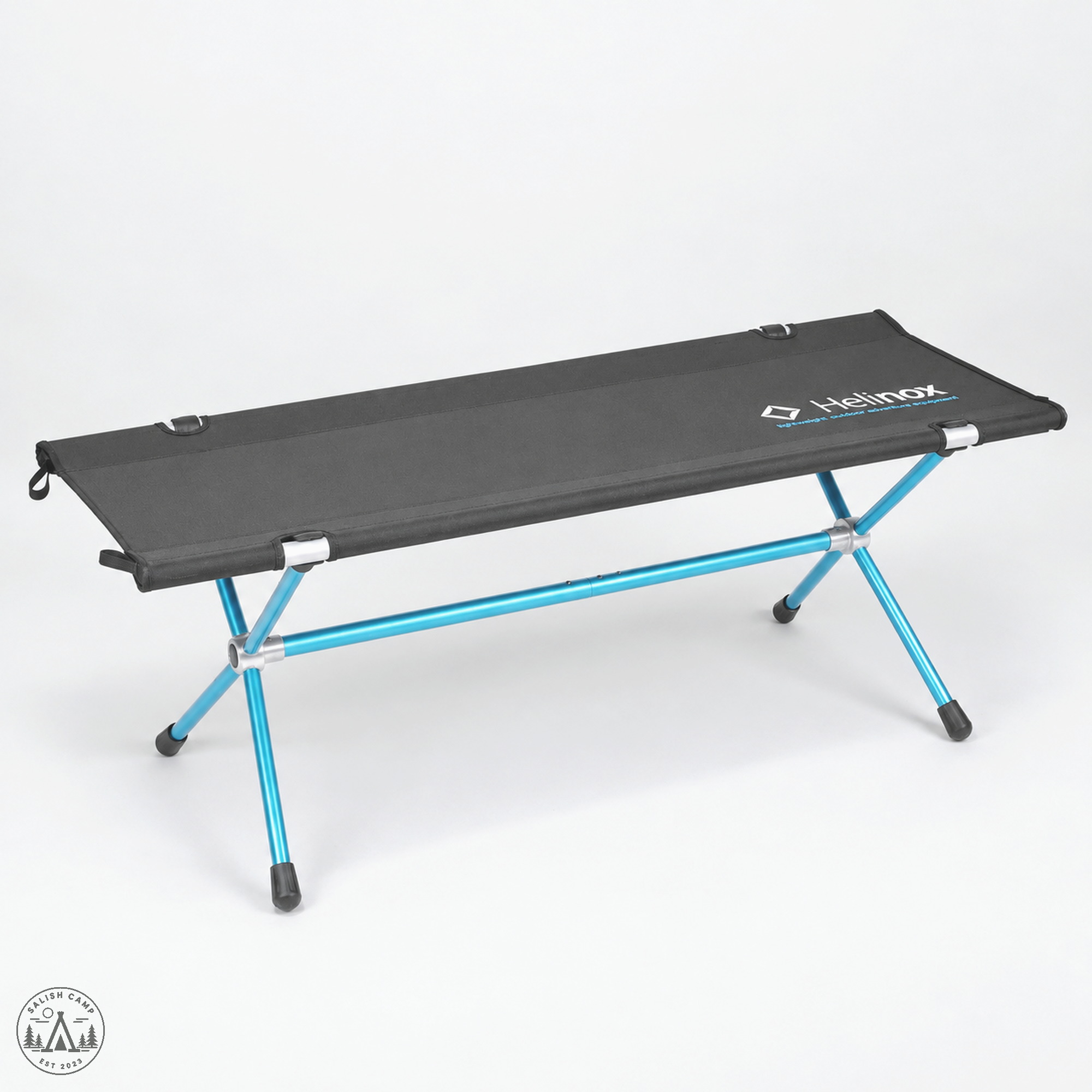 Helinox Bench One Black three-quarter assembled