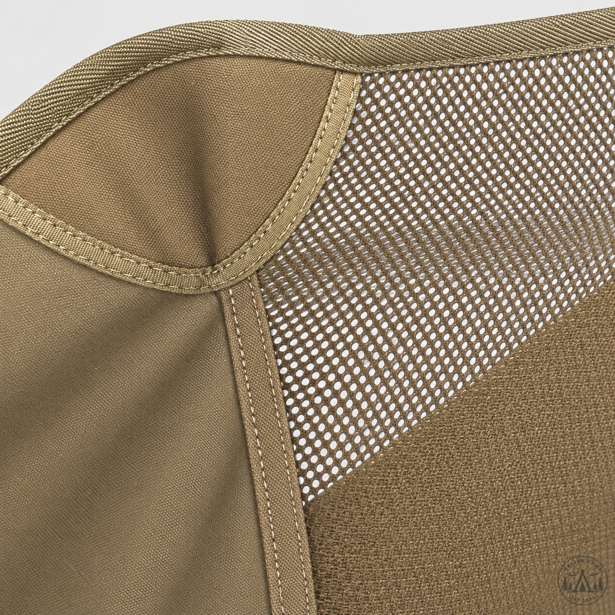 Helinox Café Chair polyester seat fabric and mesh close-up