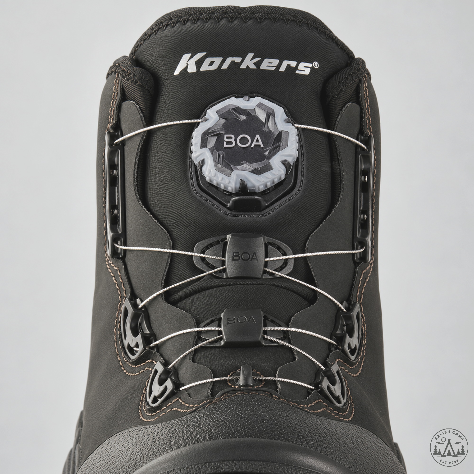 Korkers Devil's Canyon BOA M4 dial close-up