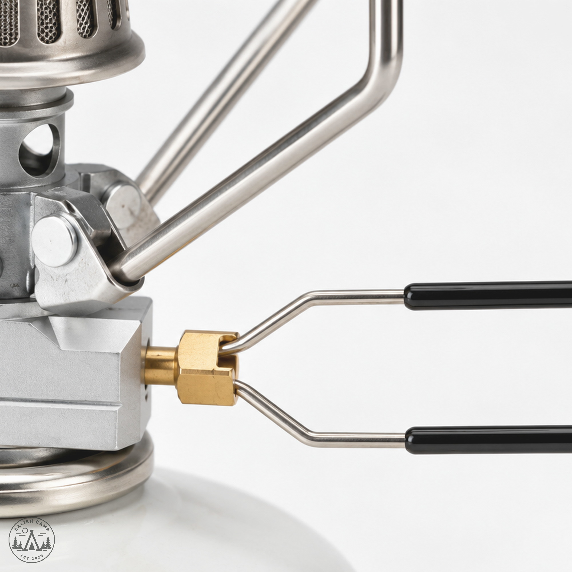 Manual fuel lever with black grip