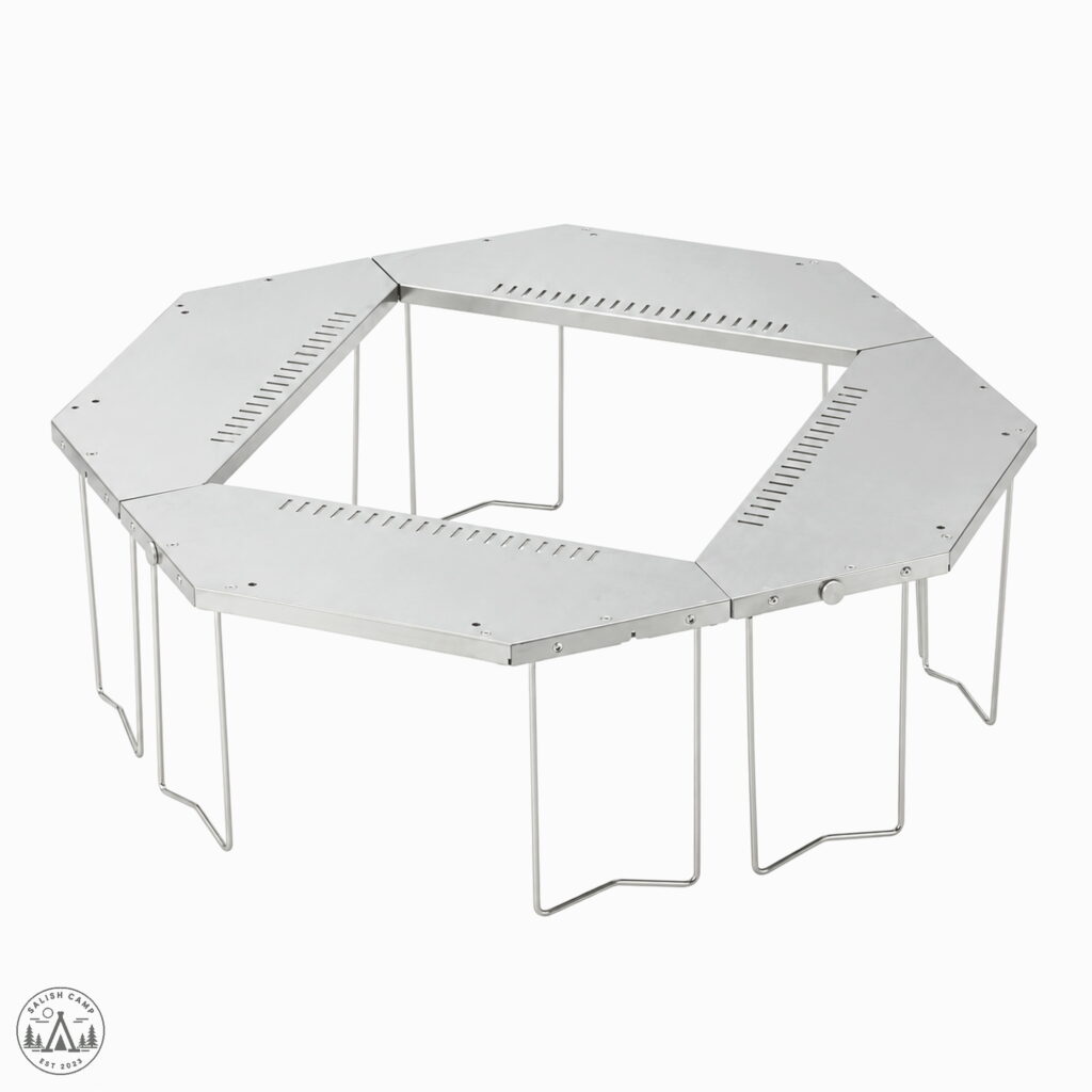 Snow Peak Jikaro Firering Table Review: A 23 lb Stainless Ring Built Around the Fire