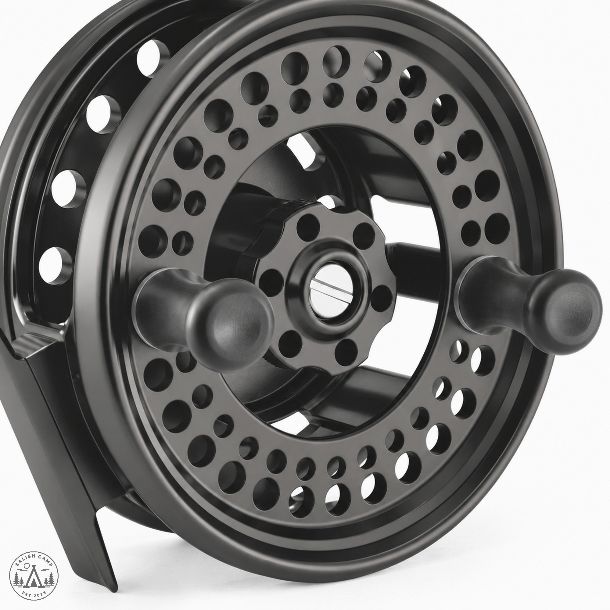 Large arbor barrel inside the spool of the Black Islander MR2-LA