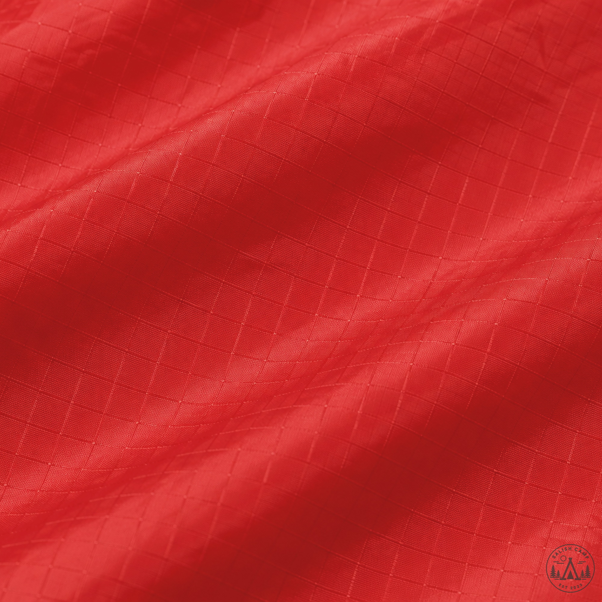 Close view of Red Kerlon 1200 ripstop fabric