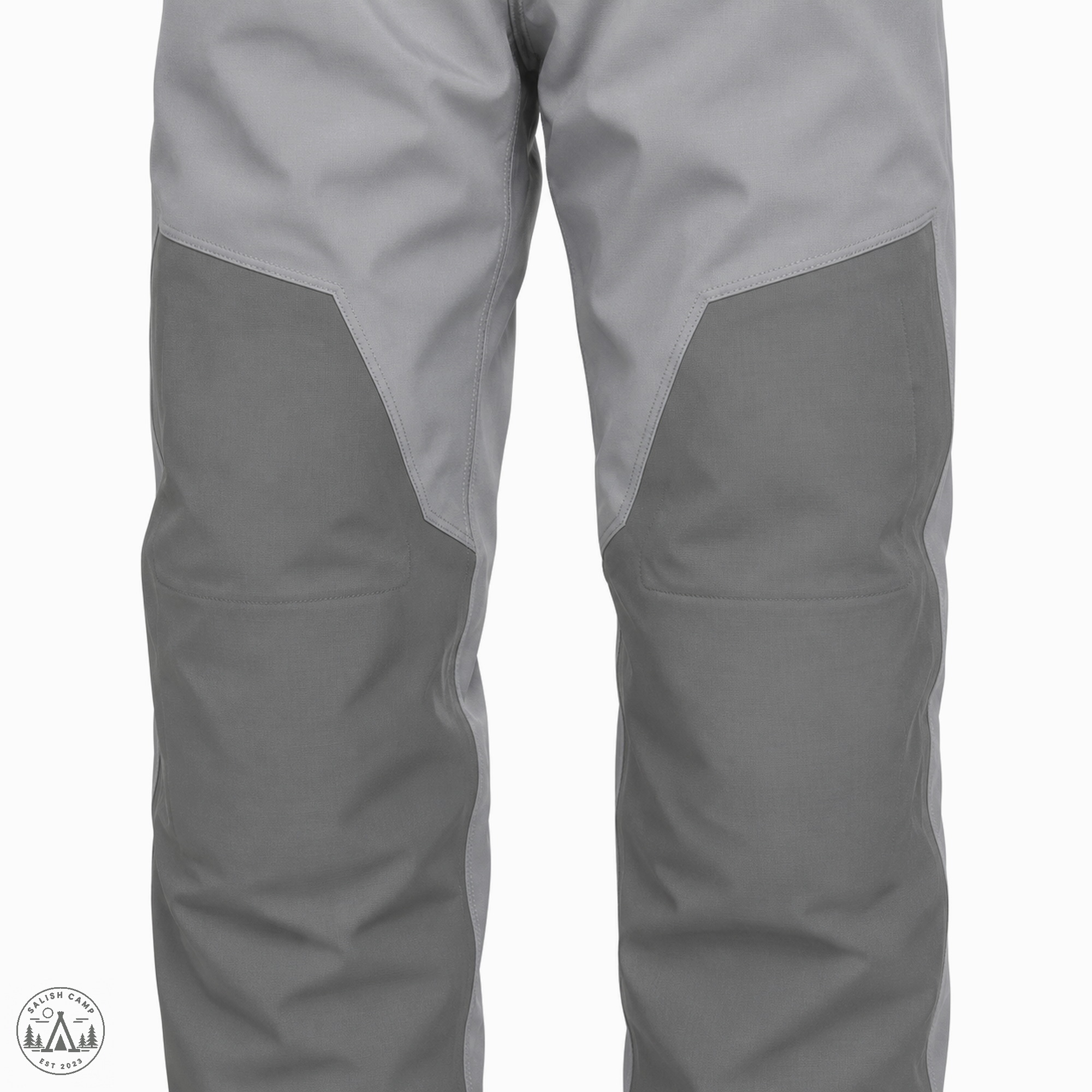 Reinforced knee area on the lower leg