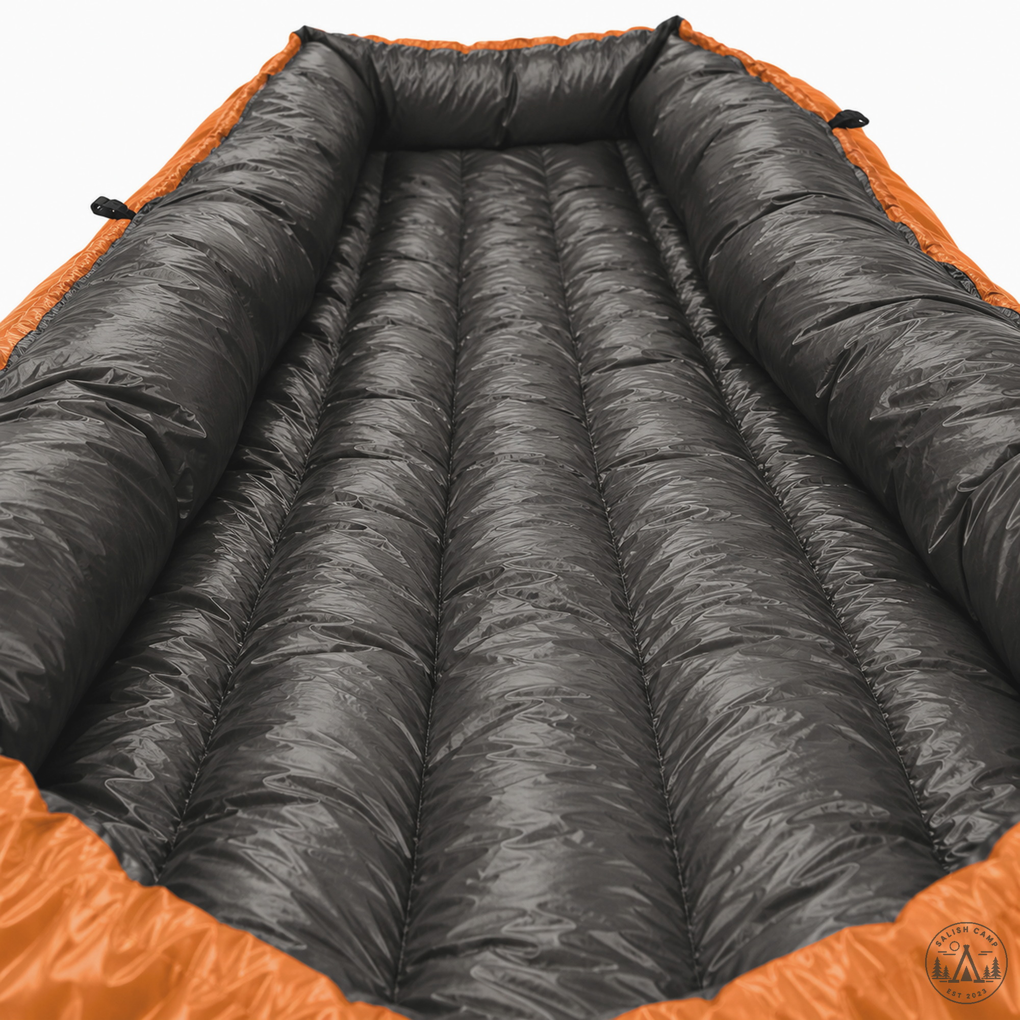 Charcoal 10D liner interior of the Revelation quilt