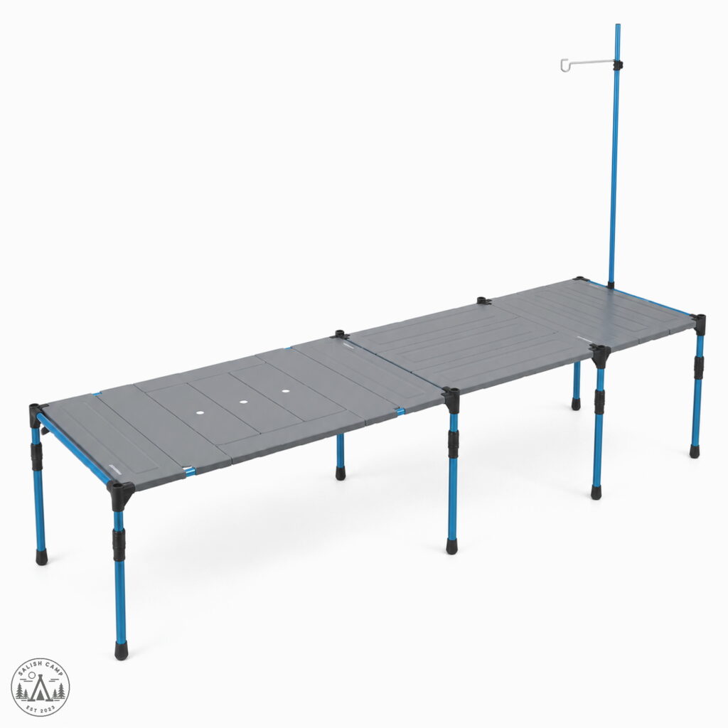 Snowline Cube System Table Plus (Grey) Review: A Long, Modular Camp Kitchen With Three Heights