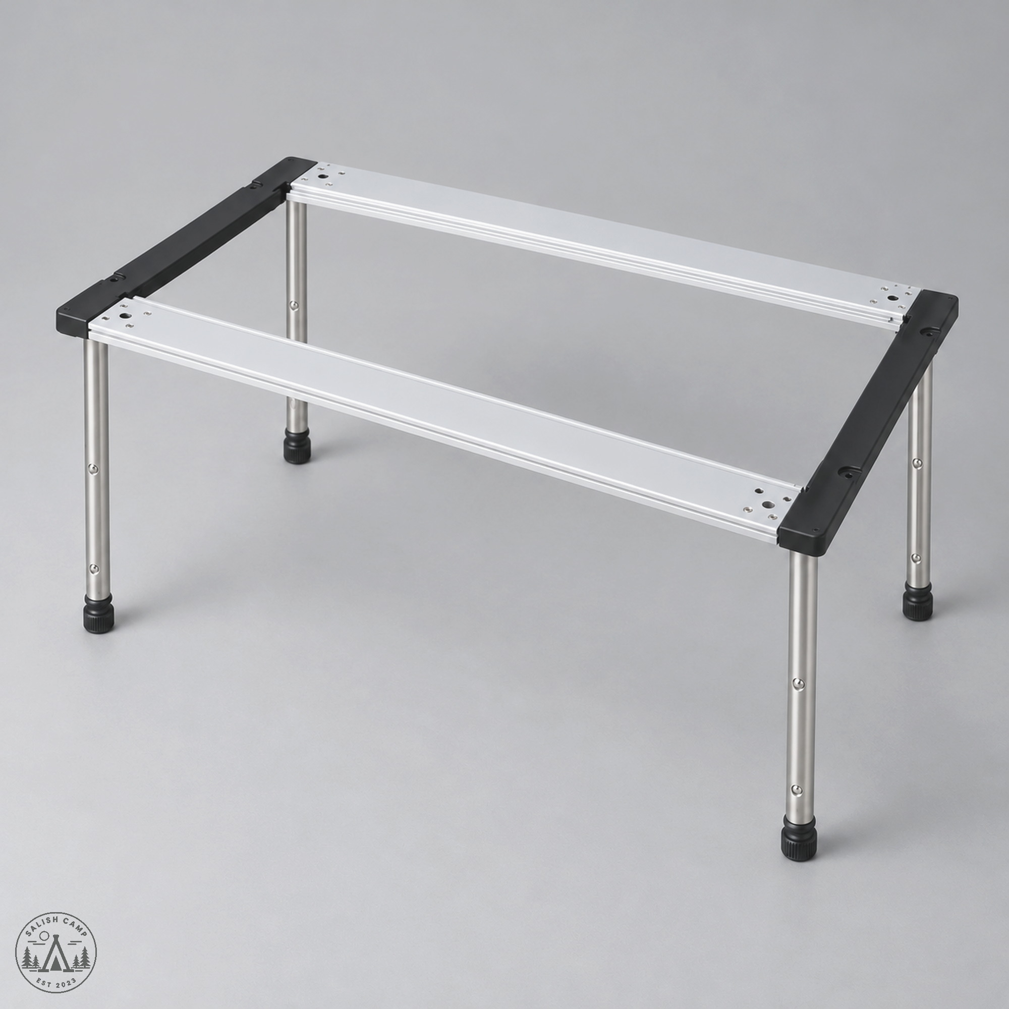 Stanluck 3 Unit IGT Frame on silver adjustable legs empty bays