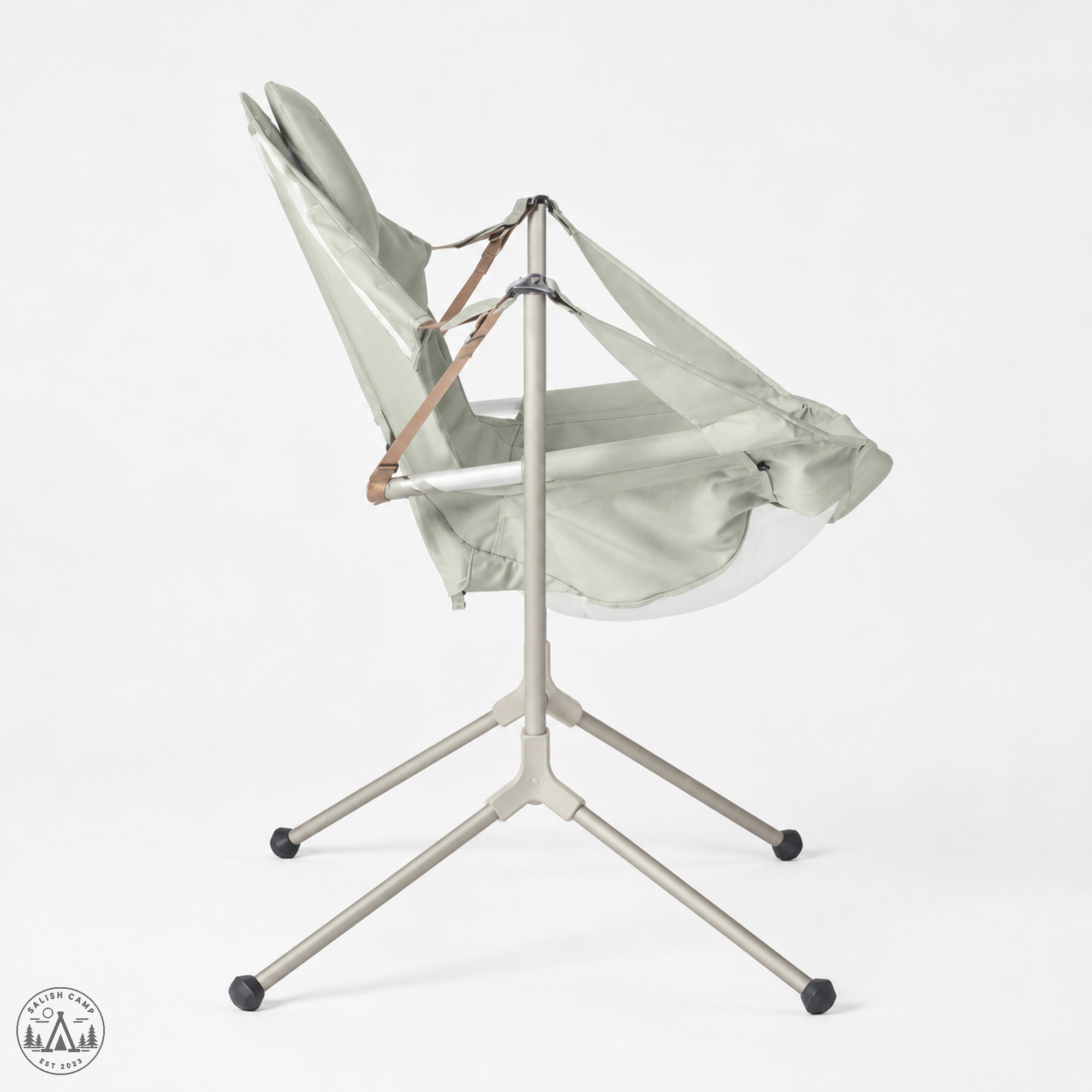 NEMO Stargaze side profile showing aluminum frame and suspended seat