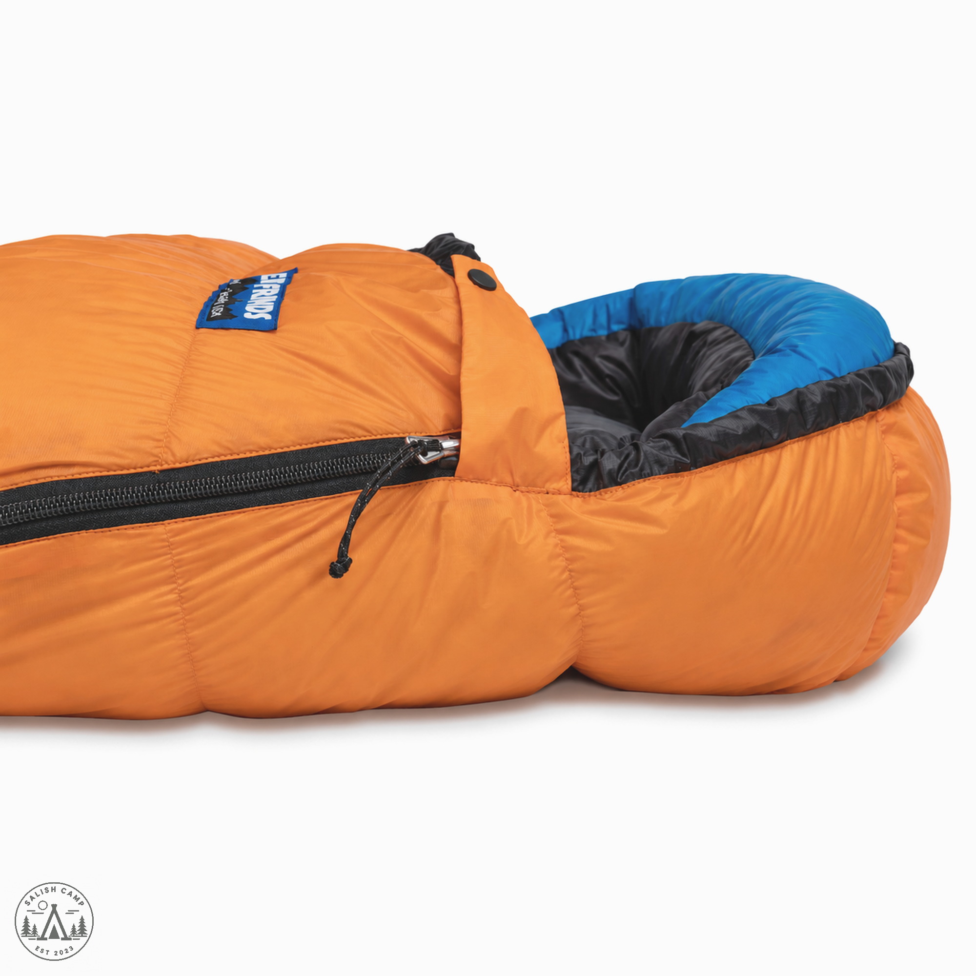 Feathered Friends Swallow UL 20 Flame hood and zipper detail