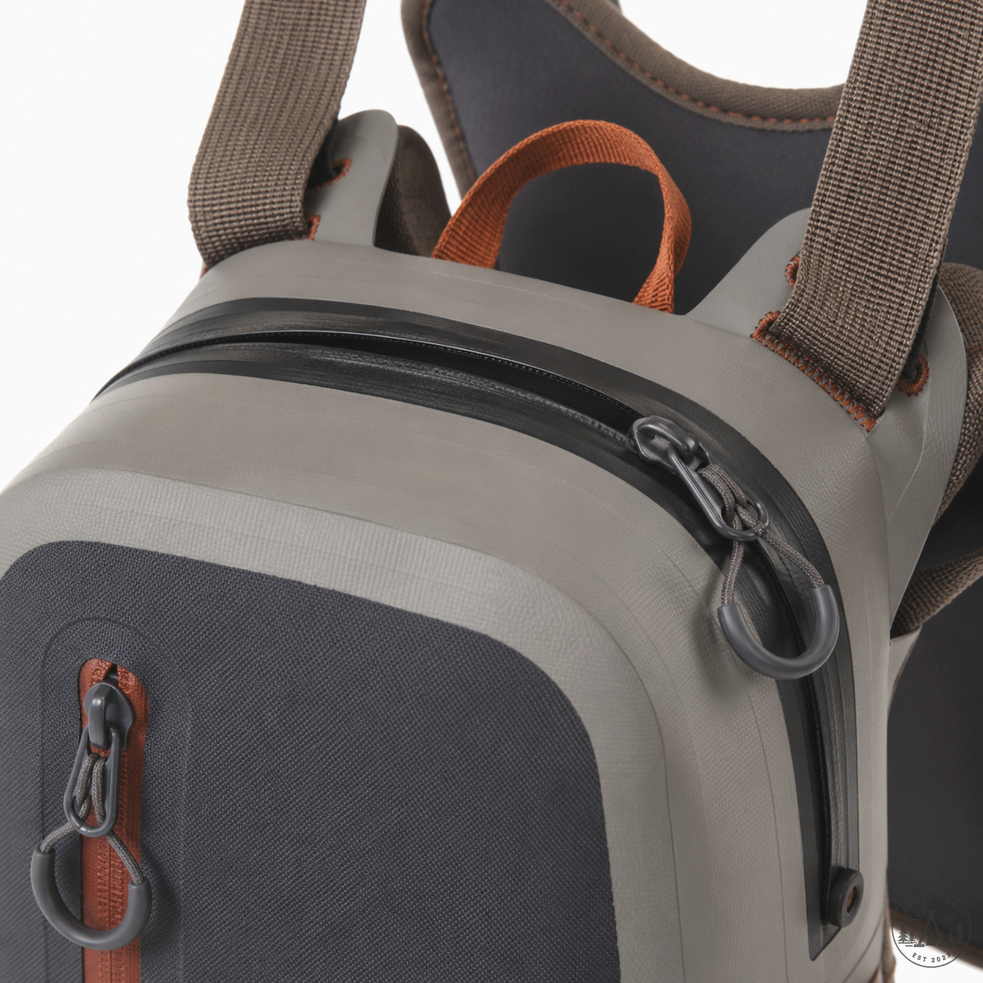 TRU Zip main-compartment closure on the Fishpond Thunderhead Submersible Chest Pack Eco Shale