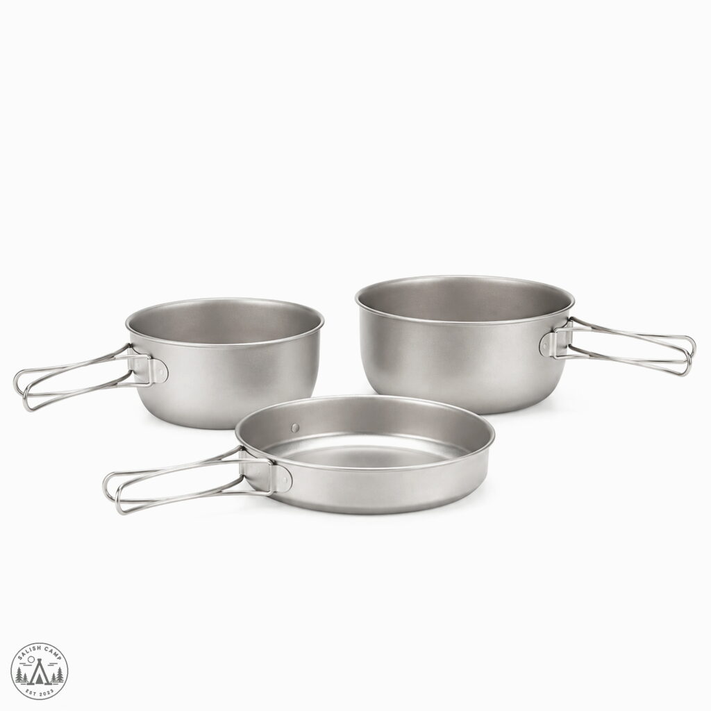 Snow Peak 3 Piece Titanium Cookset Review: A Real Two-Person Kit at 7.1 Ounces