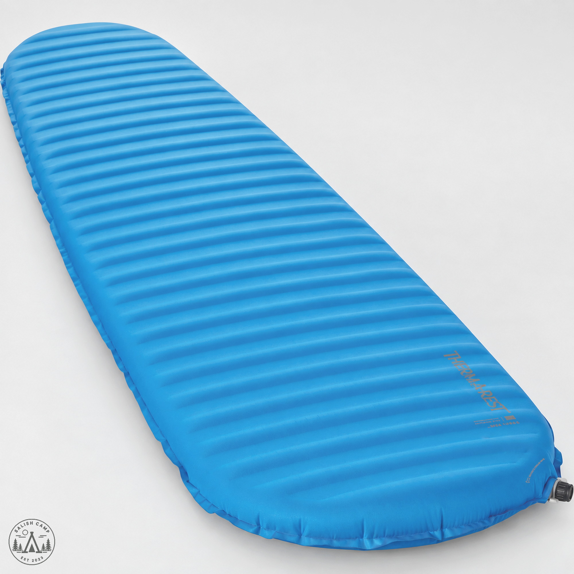 Therm-a-Rest Trail Pro Regular Tide three-quarter unrolled