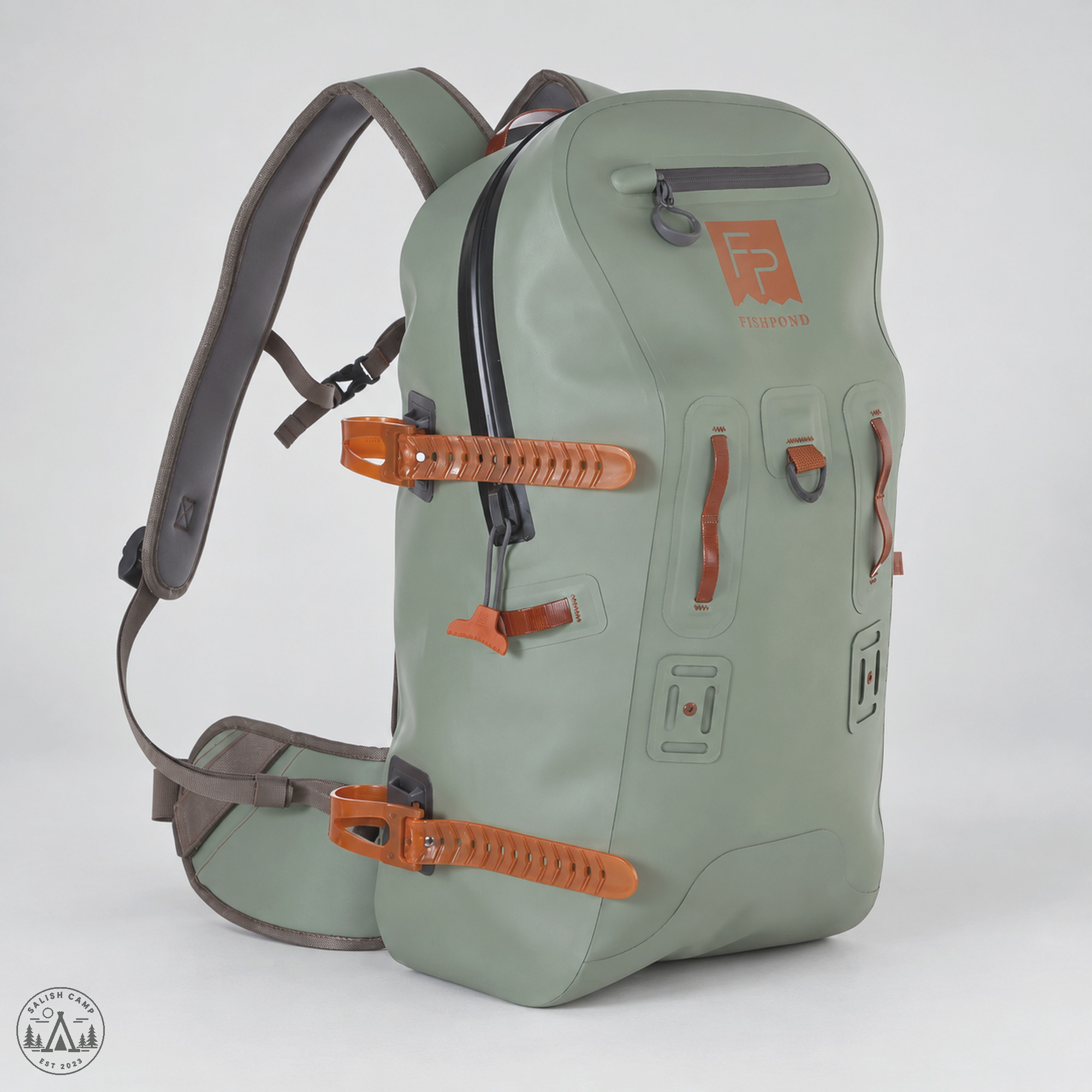 Fishpond Thunderhead Submersible Backpack Eco Yucca front three-quarter