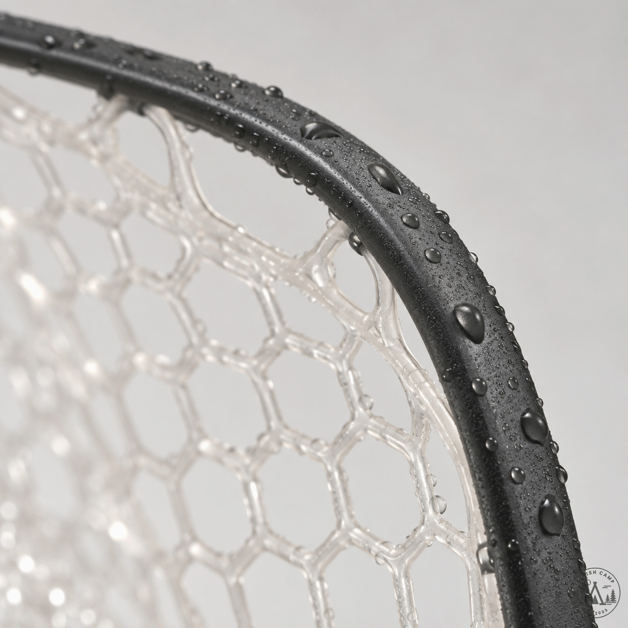 Yampa Hand Net 2.0 matte black composite hoop close-up